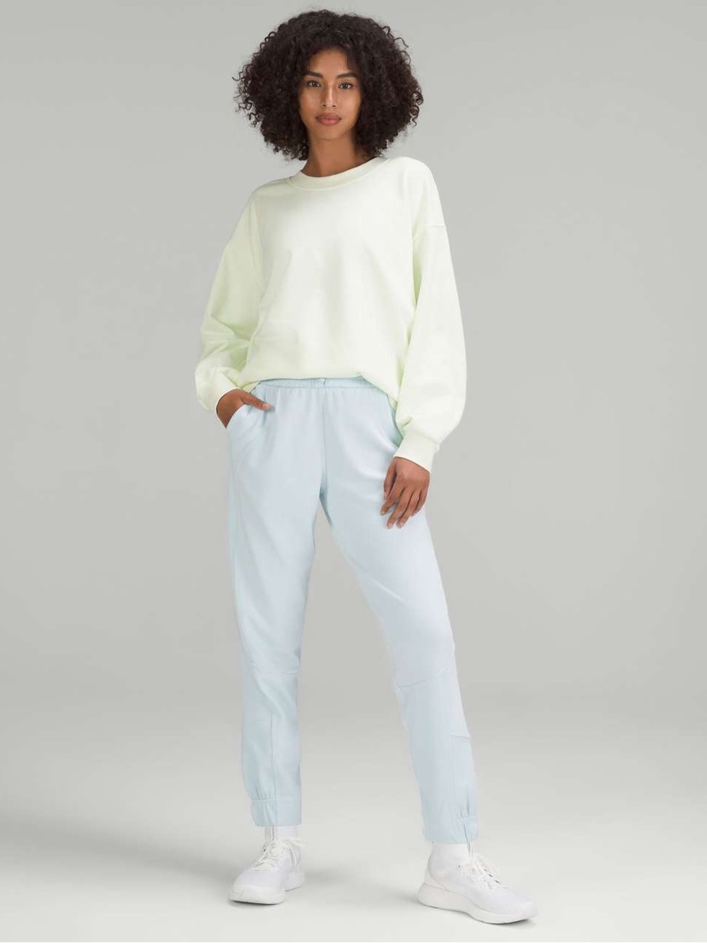 lululemon athletica Powder Blue Matching Set- Softstreme joggers and Align top